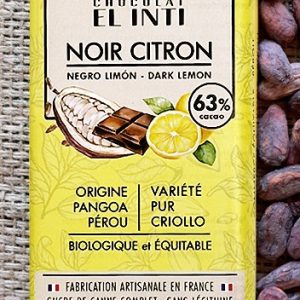 Chocolat noir à l'écorce de citron confite, la tablette
