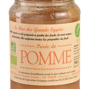 Purée Pommes sans sucre ajouté, 340g